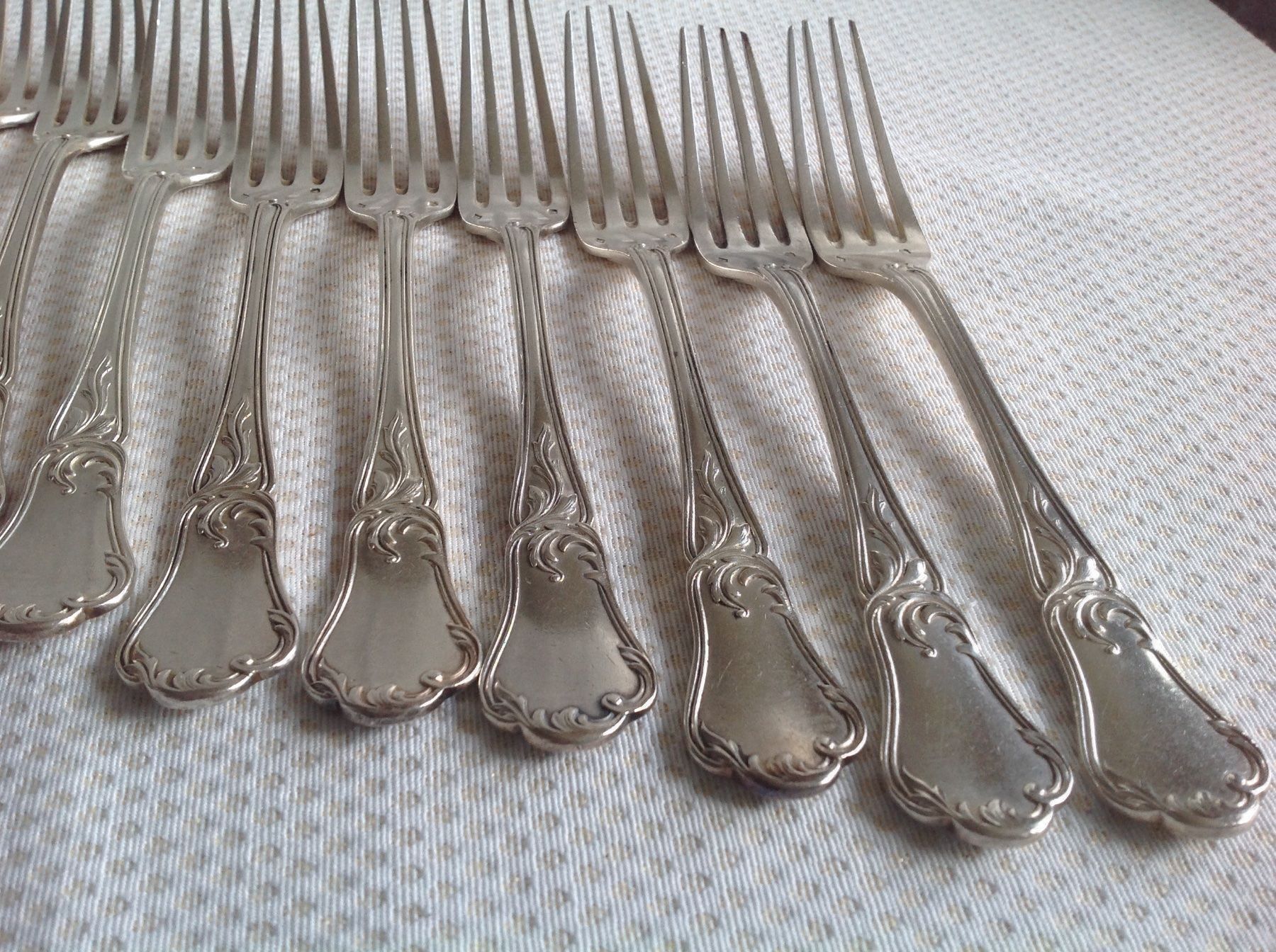 Set di posate: Fourchettes - Jean Granvigne - argent massif – Usato da Sion venduto da accroshoes 1