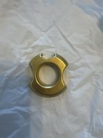 Massiver Messing Ring goldfarben mit Flaschenöffner Funktion