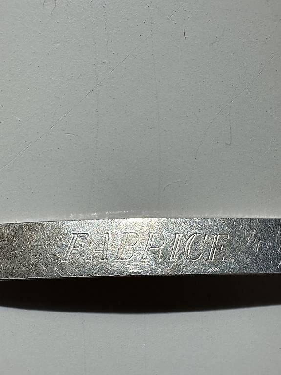 Bracciali & Braccialetti: Gourmette prénom Fabrice – Usato da Longirod venduto da asterisqume