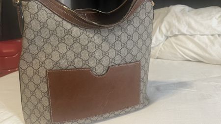 Authentische Vintage Gucci GG Canvas Hobo Bag