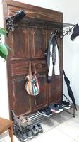 Portemanteau en bois ancien, pièce unique