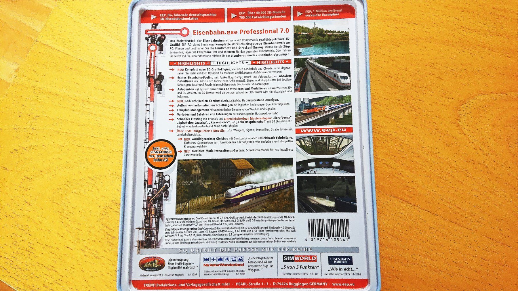 Giochi: PC Game EEP Eisenbahn Simulator Pro 7.0 CD/ DVD – Usato da Reinach BL venduto da Hampe45 1