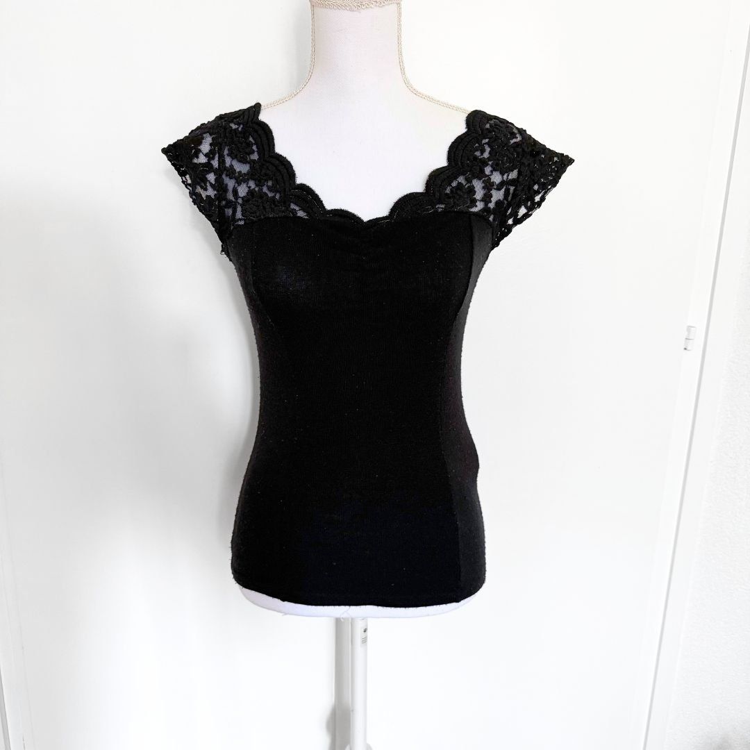 Morgan Tops: MORGAN Top Pull Noir - Taille S – D'occasion à Vevey par secondlifevevey