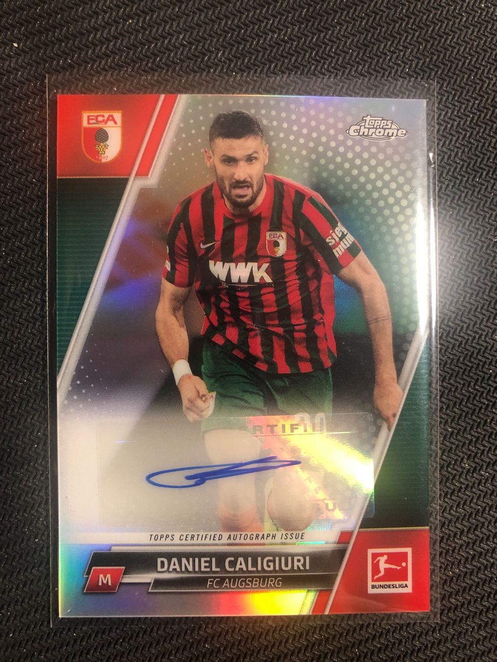 Topps Carte collezionabili: Topps Chrome Daniel Caligiuri Autogramm – Usato da Wangenried venduto da Garagara