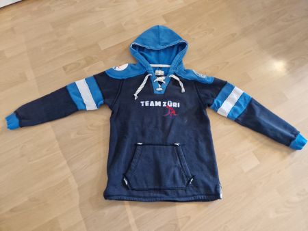 Blauer Hoody "TEAM ZÜRI", Grösse M
