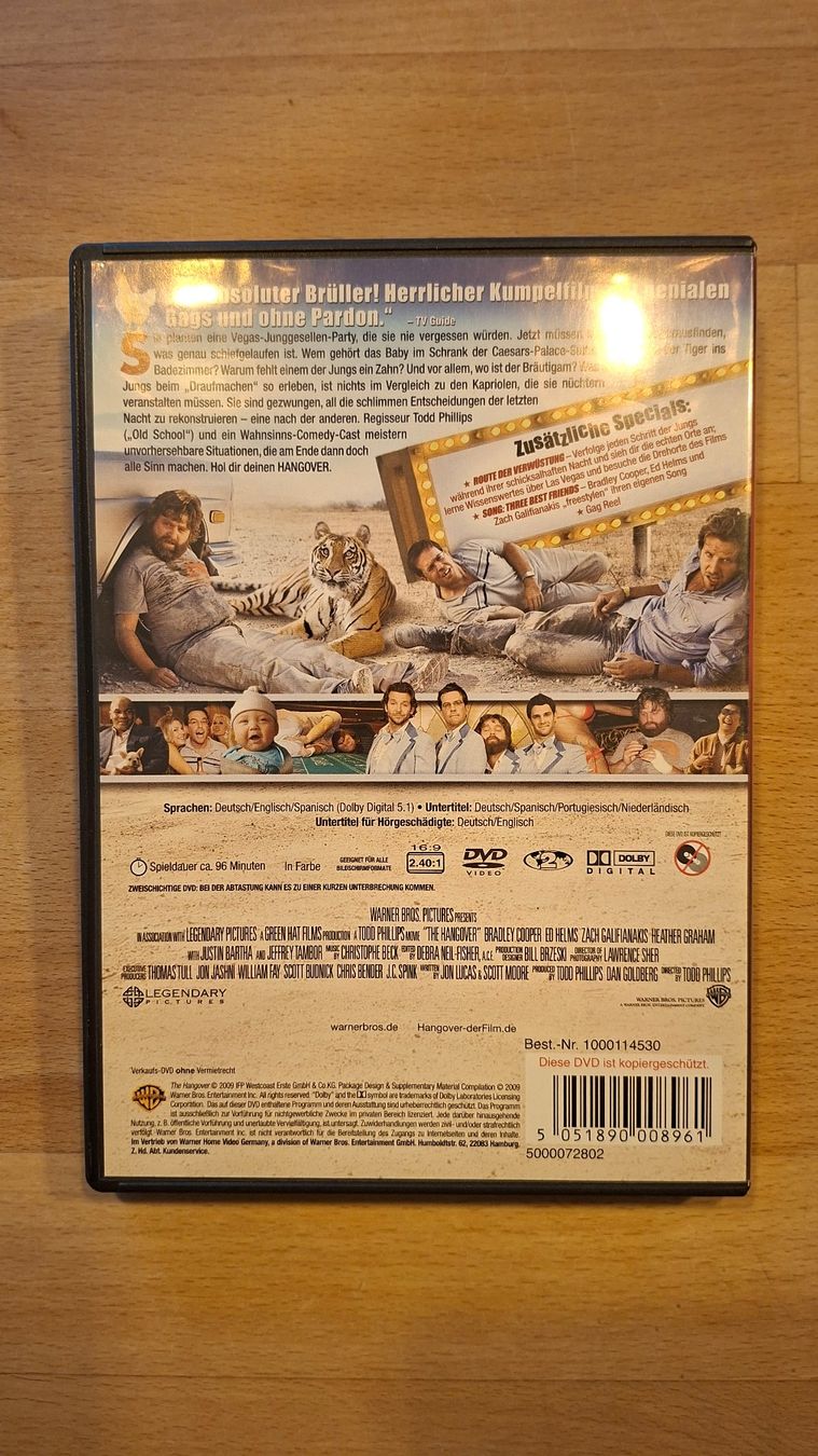 Tutti i DVDs: DVD Hangover (2009) von Todd Phillips – Usato da Therwil venduto da Alain8 1