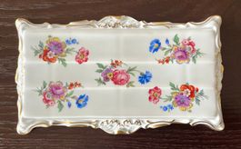 Porzellan Ablage weiss Blumen Dekor GEROLD W-GERMANY - TOP