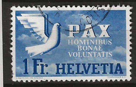 Tutti i francobolli: CH270 - Pax 1.- obl. – Usato da Trélex venduto da Phil_Albert
