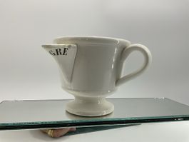 Vintage Saucier/Rahmkrug "Gras/Maigre" Rarität