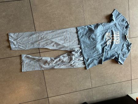 pyjamas blanche - blue ciel Gr.S 36-38