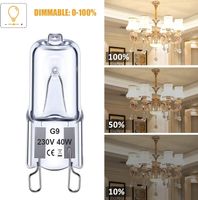 12er G9 40W Halogen-Leuchtmittel Klare Kapsel-Halogenlampen