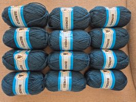 Wolle Bimbo 12 Knäuel blau