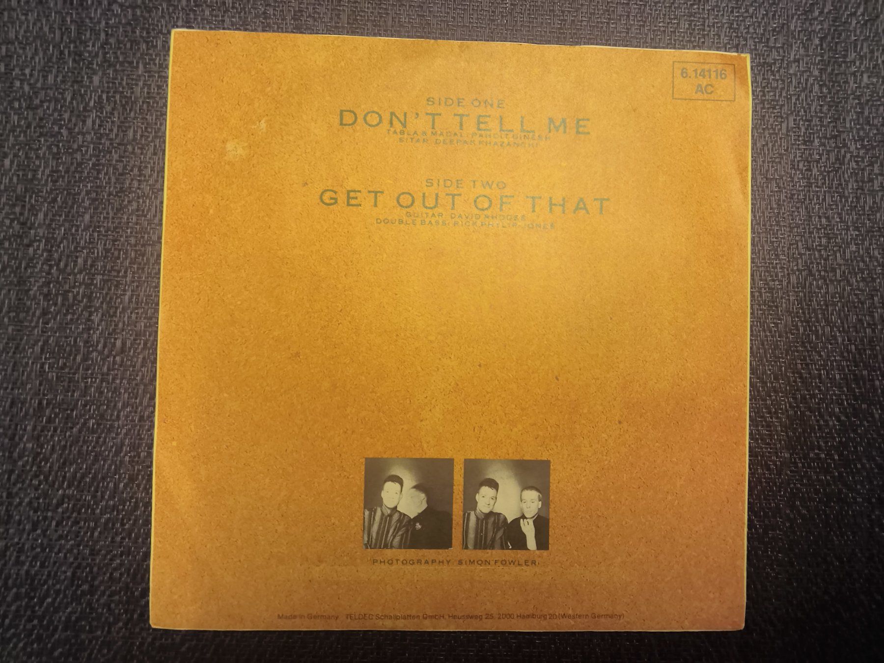 Dischi in vinile: VINYL Single: Blancmange - Don't Tell me – Usato da Allschwil venduto da marketingprojects 2