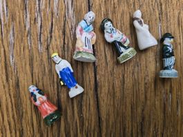 Keramik: 6 x Dreikönigsfiguren vintage