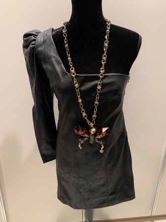Leather look dress/ Kleide Gr. L (New)