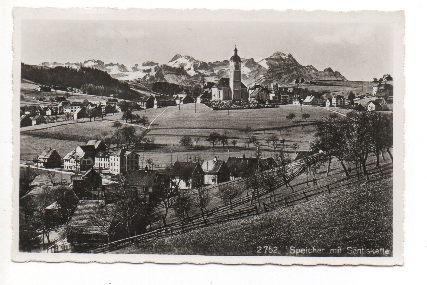Cartoline postali: SPEICHER mit Säntiskette – Usato da Jona venduto da philajona