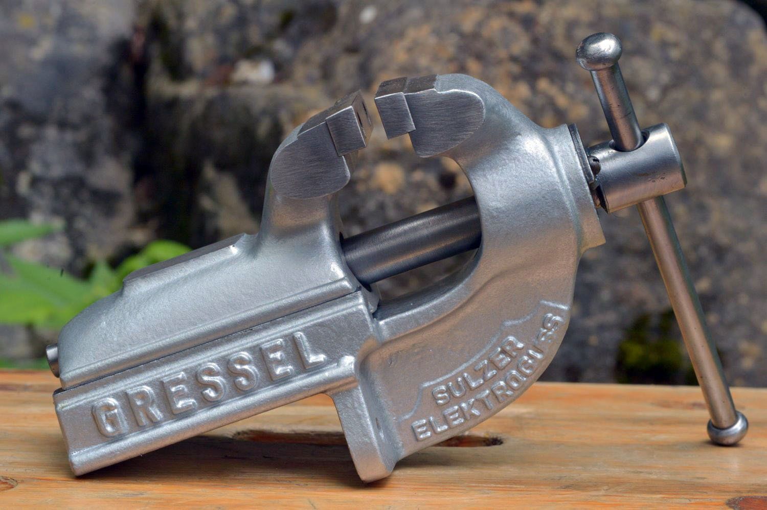 Gressel Tutti gli attrezzi: Schraubstock Gressel PS 80 (4.7kg) Nr 299 – Nuovo (secondo la descrizione) da Lichtensteig venduto da dan_rj7z 1