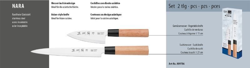 Coltelli: Messer ASIA Messerset NARA 2-tlg. – Nuovo e nell'imballaggio originale da Wettingen venduto da kochshop 1