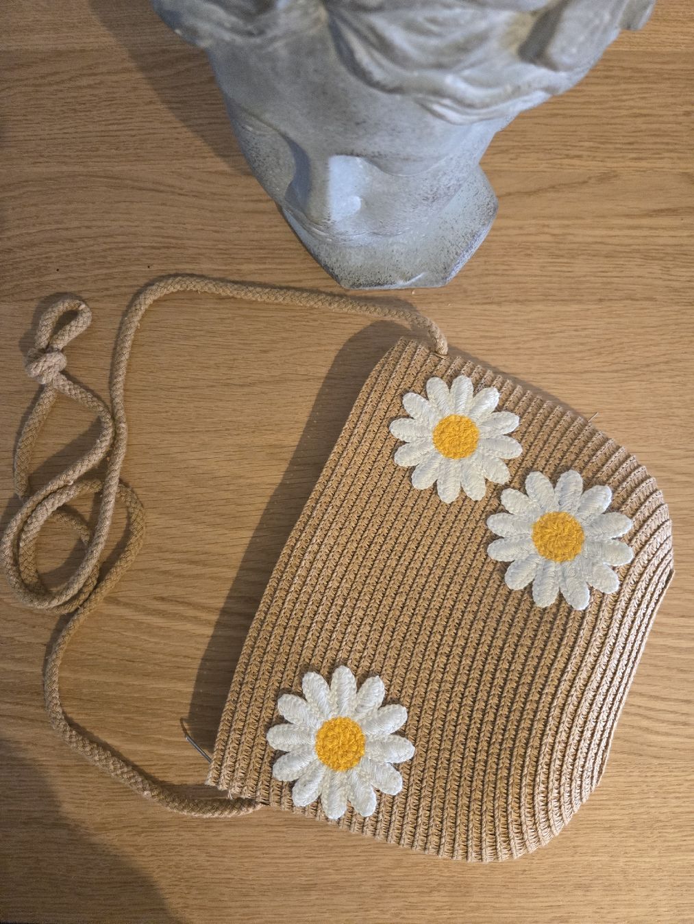 Borse da donna: Sommer Tasche, Stroh-Look mit Gänseblümchen - Neu! – Usato da Dübendorf venduto da Timulka 2