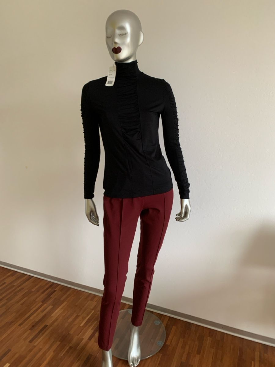 Akris Maglioni & Felpe: AKRIS: OVP/Geraffter Rollkragen-Pullover mit Kaufetikette 38 – Nuovo e nell'imballaggio originale da Luzern venduto da paulablue 1