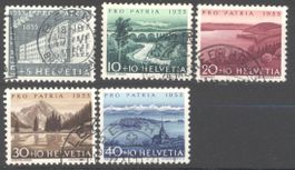 1955, Pro Patria, ohne Falz, gestempelt