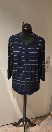Marine Cardigan mit Streifen, Gr. 40/42  TAVIANI