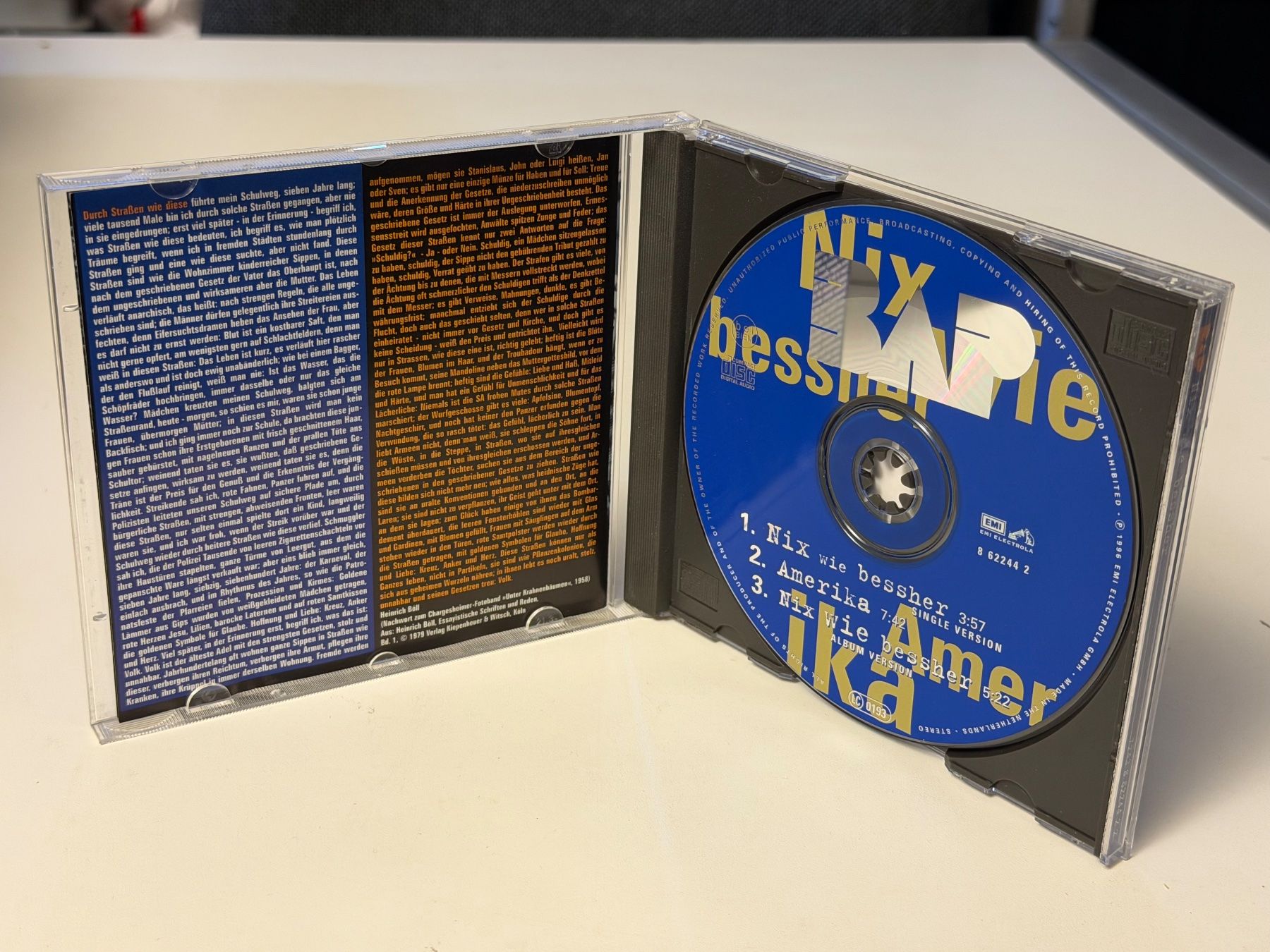 CD: BAP - Nix Wie Bessher - HB21E – Nuovo (secondo la descrizione) da Küsnacht ZH venduto da Jazztilldawn 2
