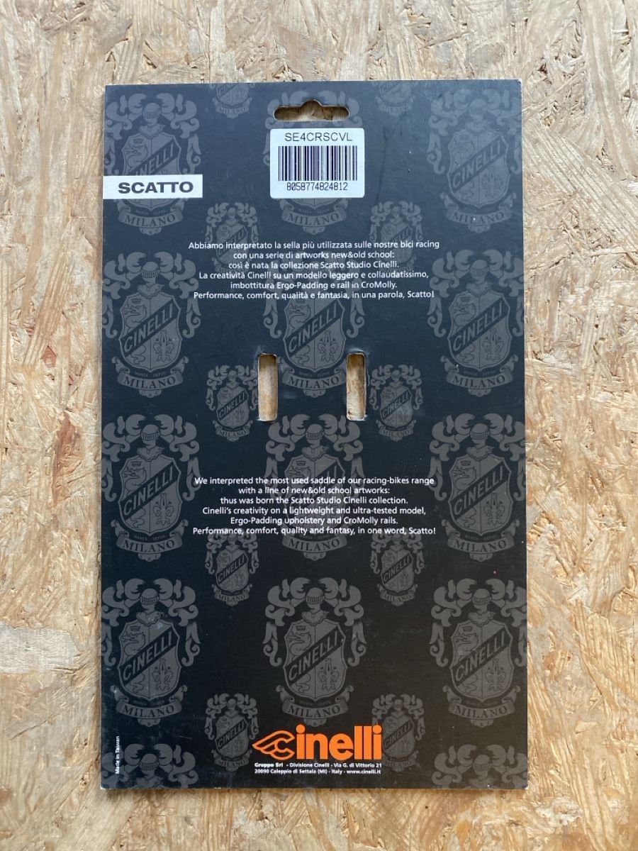 Cinelli Pezzi di ricambio: Cinelli Scatto Black Knight Sattel – Nuovo e nell'imballaggio originale da Bern venduto da TacTac_Cycling 3