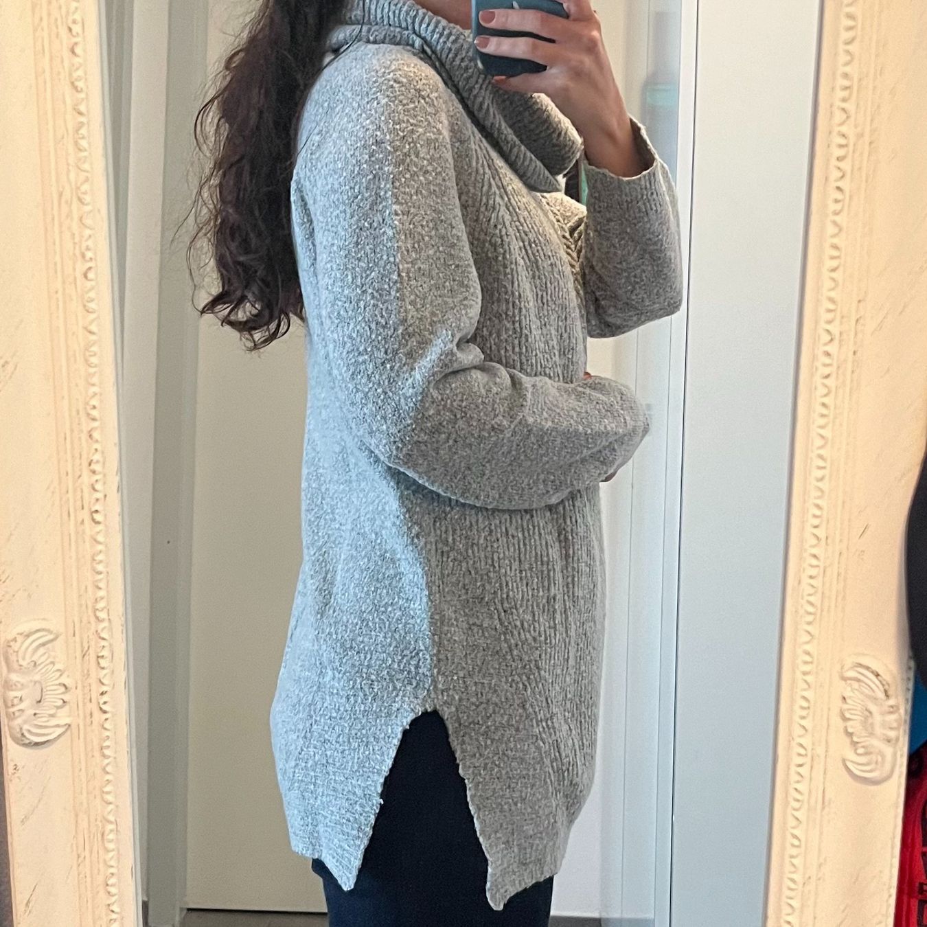 Mango Pullover & Sweatshirts: Grauer Rollkragenpullover von Mango – Gebraucht aus Horw von mira_6p85