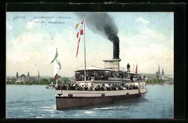 Zürich, Salondampfer Helvetia auf der R
