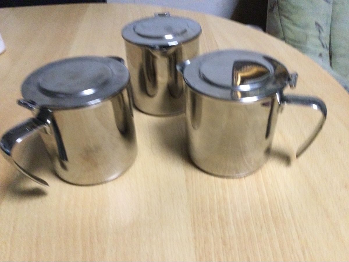 Teiere: 3x Tee Kanne oder Kaffee Kanne Silber fur 3 Tee Machen – Usato da Basel venduto da vat_lp8z