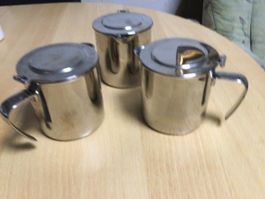 3x Tee Kanne oder Kaffee Kanne Silber fur 3 Tee Machen
