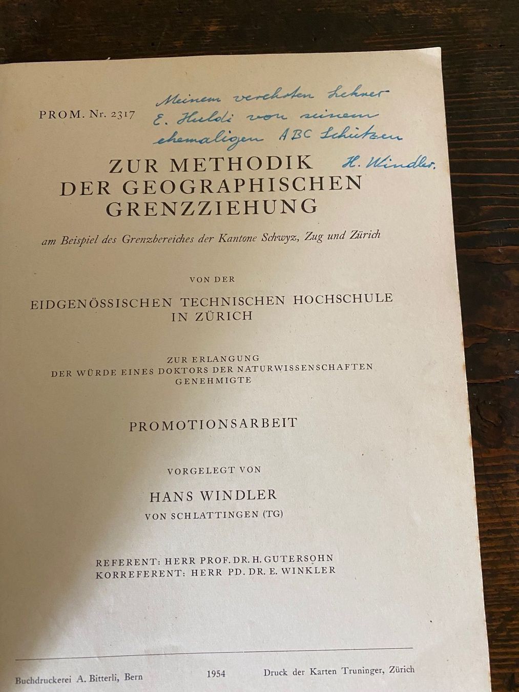 Bücher: Methodik Grenzziehung Kantone SZ, ZG, ZH – Gebraucht aus Zürich von 2013tg 1