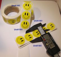 NEUE  Smiley Emoji Sticker 25mm 56 Stück