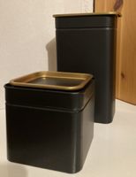 IKEA Kaffee-/Teedosen – Metall – Dunkel/Gold – guter Zustand