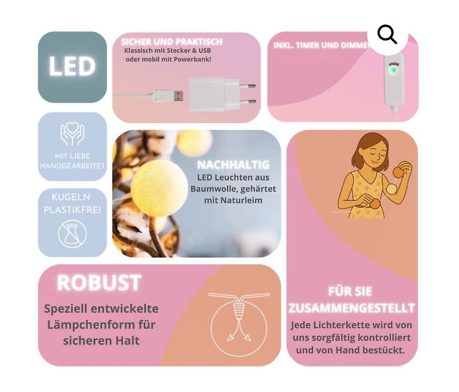 Lichterketten & Leisten: Lichterkette Aqua Cotton Lights – Gebraucht aus Unterlunkhofen von sus_ry82 4