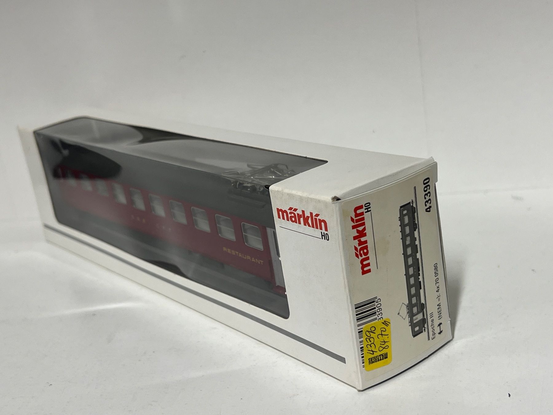 Märklin Modelleisenbahnen: Märklin 43390 EPOCHE lll SBB Restaurant H0 AC – Gebraucht aus Neuenhof von ludovicco 8