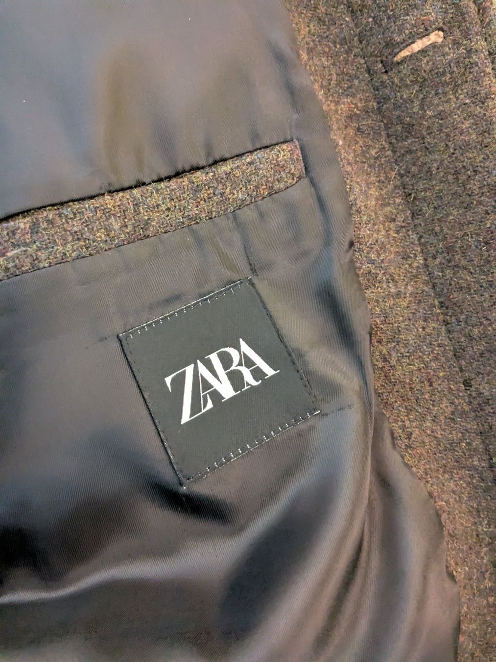 Zara Giacche: Zara Wool 100% Overcoat - Dark Green - M – Usato da Zürich venduto da Iris__ 5