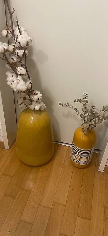 Toutes les décorations: Grosse Vase mit Trockenblumen – D'occasion à Cham par bree88