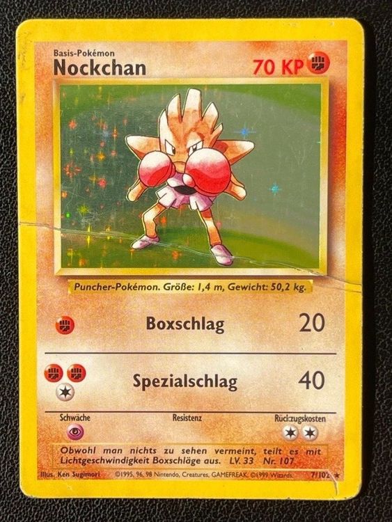 1999 Nockchan 7/102 Pokémon Base Set Holo Rare | Kaufen auf Ricardo