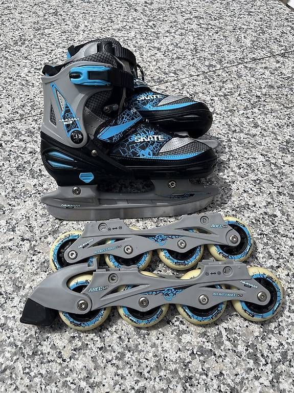 Pattini in linea & Pattini a rotelle: Rollschuhe - Skates - Schlittschuhe 35-38 – Usato da Schlieren venduto da kasuemir