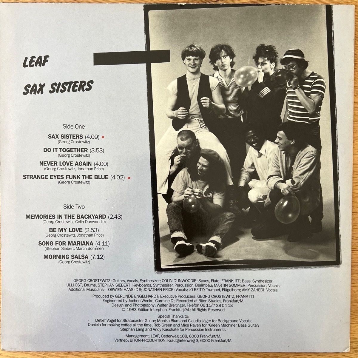 Dischi in vinile: Leaf - Sax Sisters / 1. D-Press. 1983 - Very nice Copy – Usato da Gais venduto da soundcave57 2