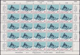 1966 Nr.445 (Finsteraarhorn) Kleinbogen postfrisch + Abarten