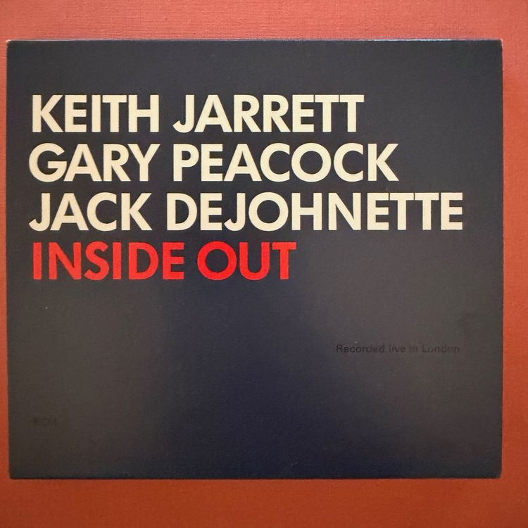 Keith Jarrett Trio – Inside Out (CD ECM) 2000 (Gebraucht) in Zug für ...