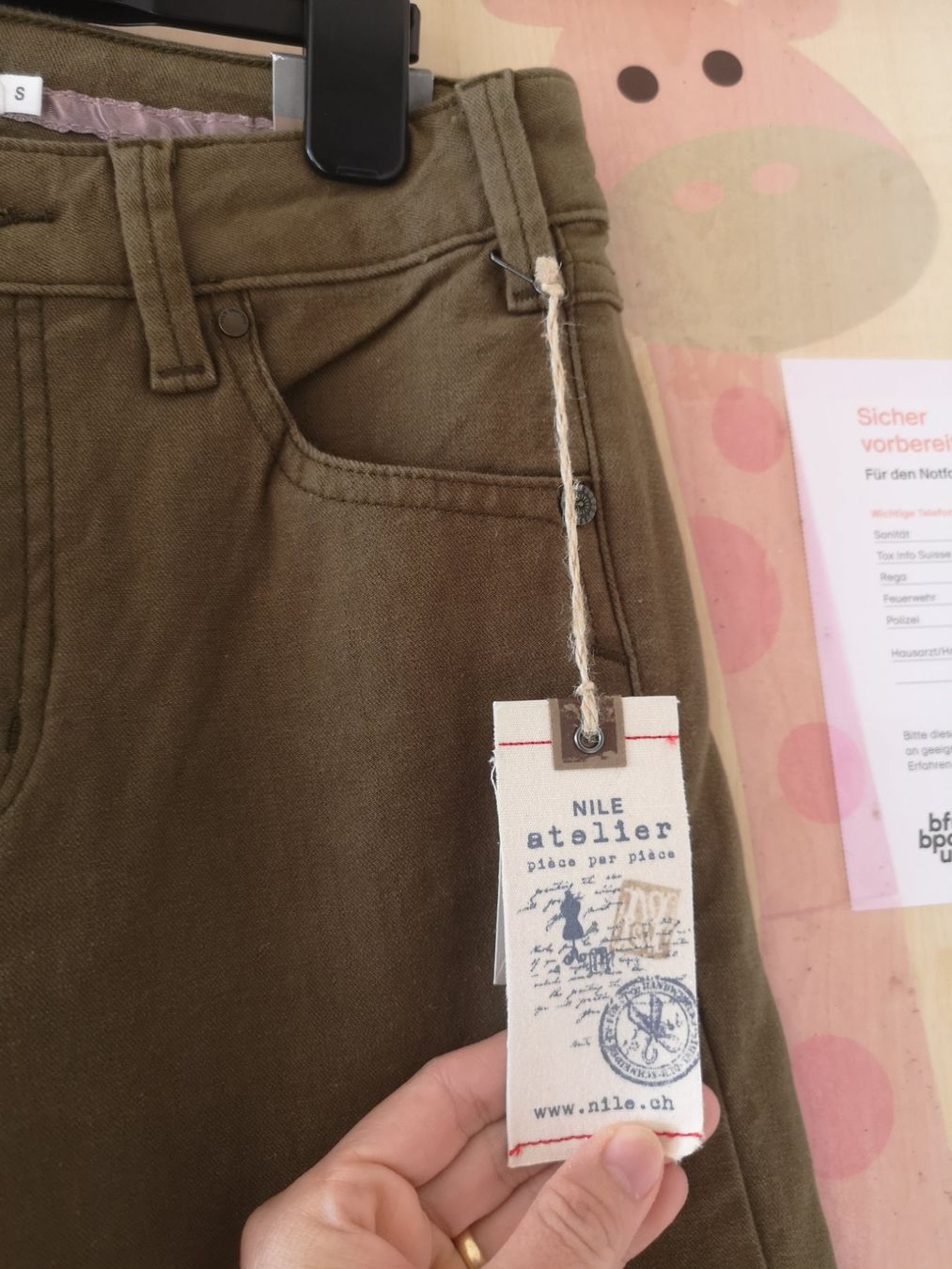 Nile Pantaloni: Nile Atelier Hose, Gr. S – Nuovo e nell'imballaggio originale da Suberg venduto da Dinorez 1