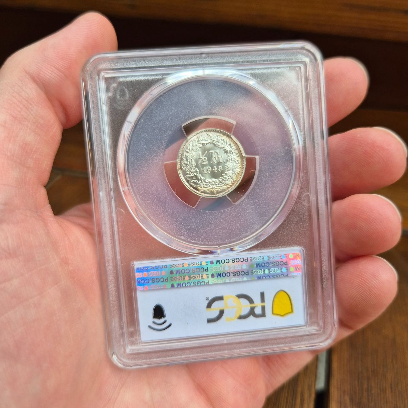 Alle Münzen: 1/2 Franken 1948 PCGS MS67 – Gebraucht aus Flüelen von maxantik 1