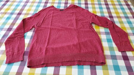 Roter Banana Republic Pulli mit  V-Ausschnitt - XL