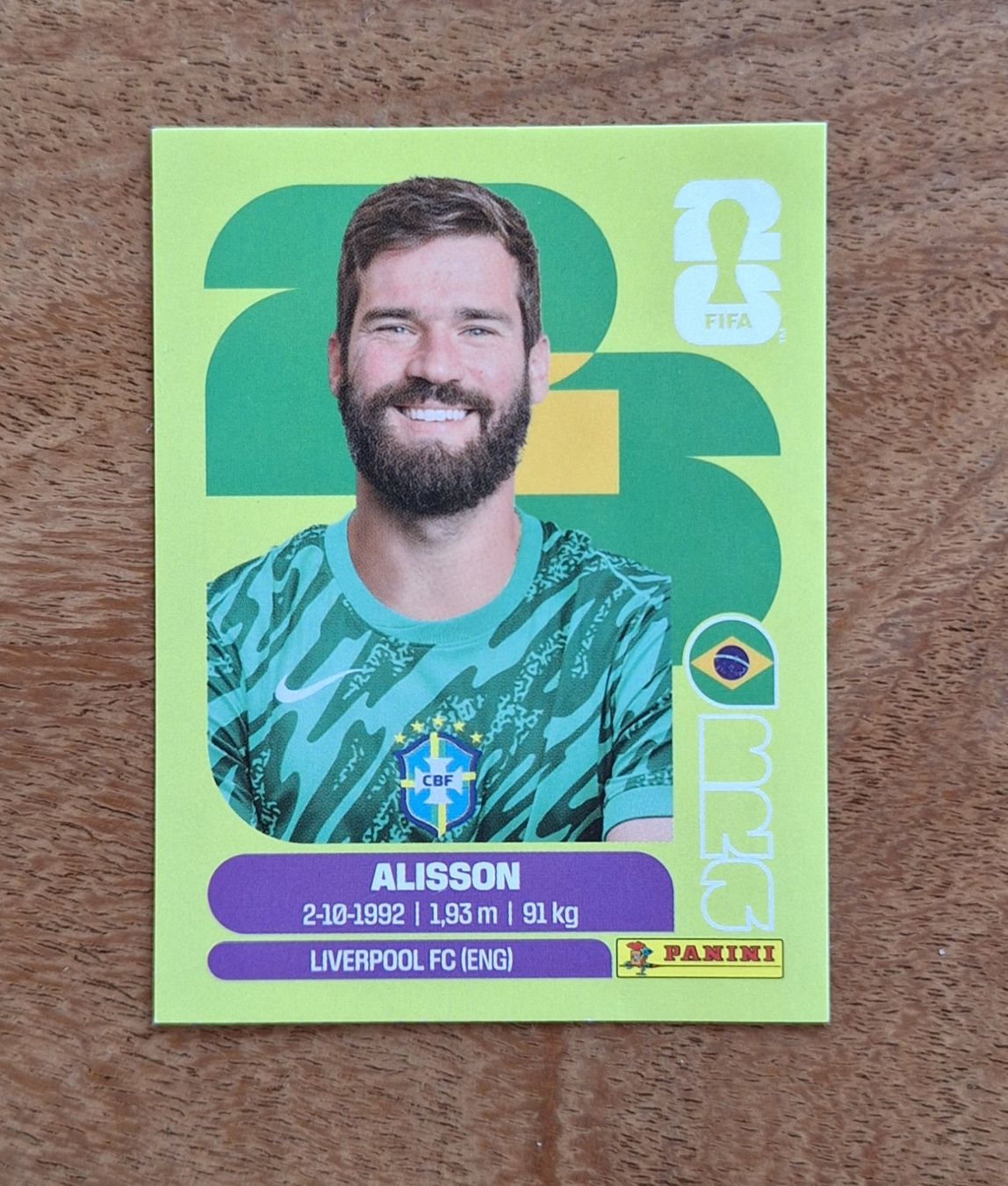 Panini Sammelbilder & Trading cards: Panini Alisson BRA 2 – Neu (gemäss Beschreibung) aus Romanens von Crocette