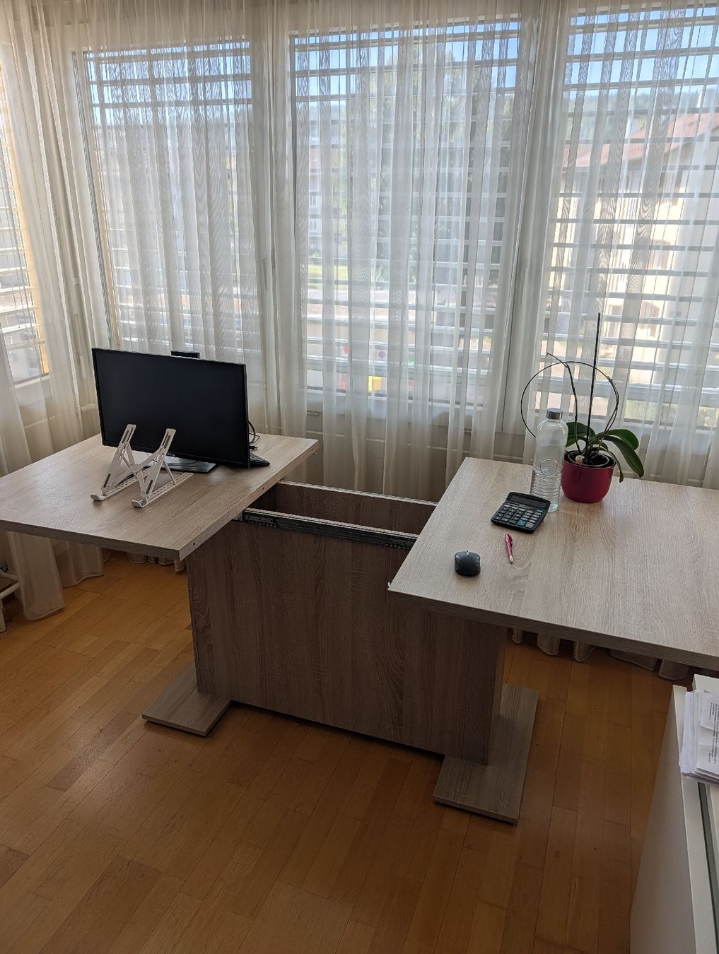 Conforama Tavoli: extendable desk / table / tisch /160x90  – Usato da Zürich venduto da ioa_bsc6 4