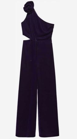 Jumpsuit Dunkellila von Mango Gr.S